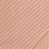 Polyester Stretch Rib Knit Fabric, 197 gsm, 120 cm — Pink