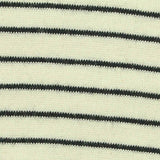 Black Horizontal-Stripe Rib Knit, Cotton — texture