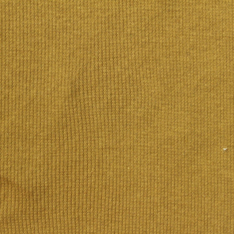 Cotton Stretch Rib Knit Fabric, 174 gsm, 130 cm — Khaki, ref EF-263233