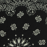 Black Paisley Linen-Look, Polyester