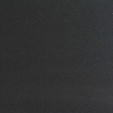 Viscose Nylon Stretch Ponte Knit Fabric, 410 gsm, 160 cm — Black, ref EF-263247