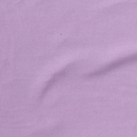 Viscose Nylon Stretch Rib Knit Fabric, 260 gsm, 155 cm — Purple
