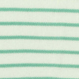 Green Horizontal-Stripe Interlock Knit, Polyester — texture