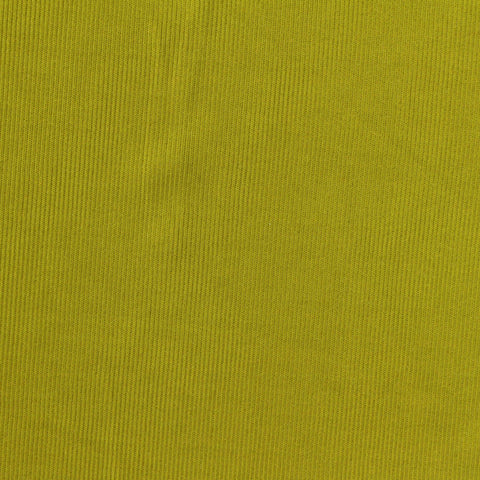 Viscose Nylon Stretch Rib Knit Fabric, 240 gsm, 155 cm — Green
