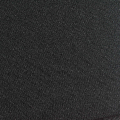 100% Polyester Interlock Knit Fabric, 220 gsm, 160 cm — Black