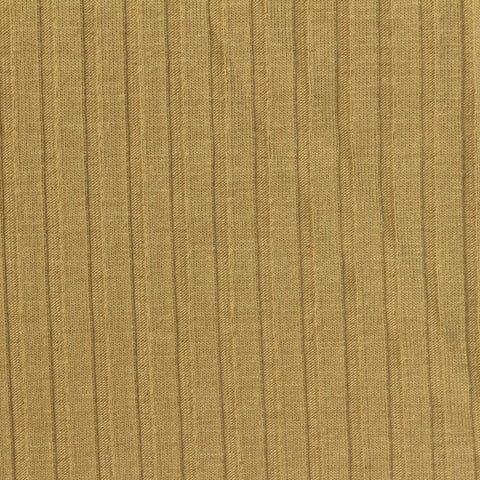 Polyester Stretch Rib Knit Fabric, 270 gsm, 158 cm — Khaki