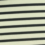 Black Horizontal-Stripe Scuba Knit, Poly-Modal