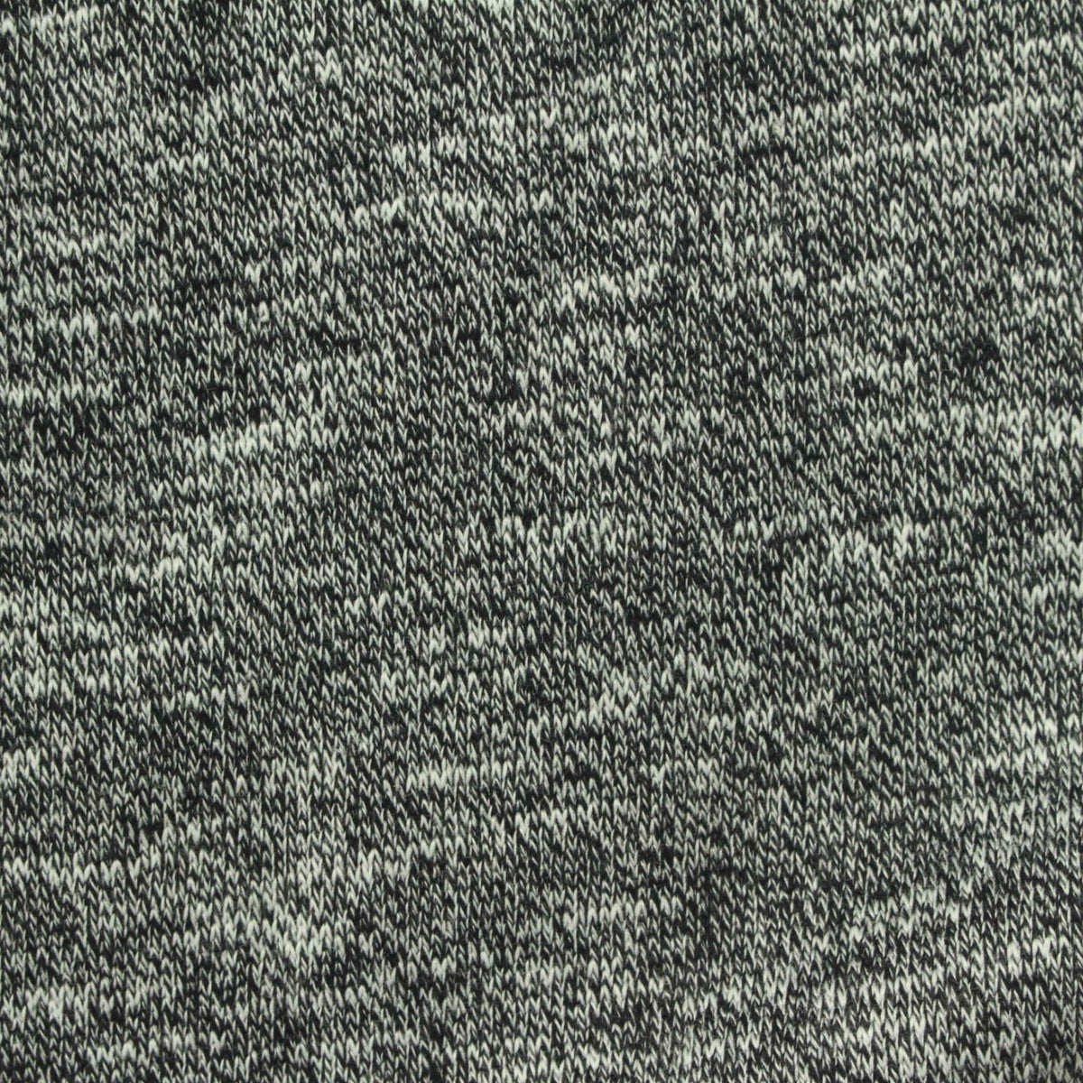 Black Marl French Terry, Poly-Cotton, 265 gsm