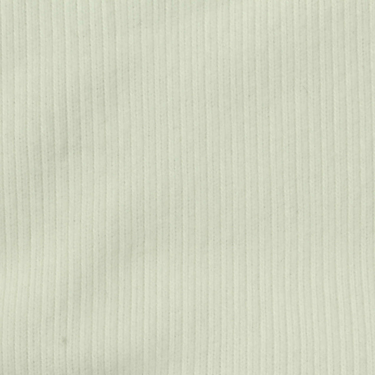 Cotton Polyester Rib Knit Fabric, 370 gsm, 150 cm — White