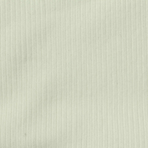 Cotton Polyester Rib Knit Fabric, 370 gsm, 150 cm — White
