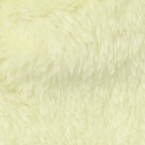 Pale Yellow Plush Sherpa Fleece, Polyester