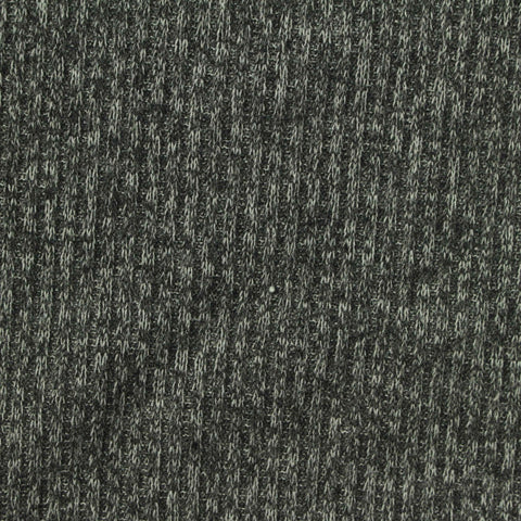 Dark Grey Marl Rib Knit, Poly-Viscose, 230 gsm, 165 cm, ref EF-263319