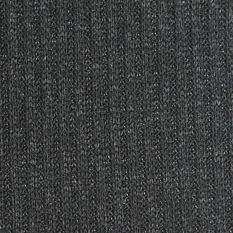 Dark Grey Marl Rib Knit, Poly-Viscose, 230 gsm, 165 cm, ref EF-263322