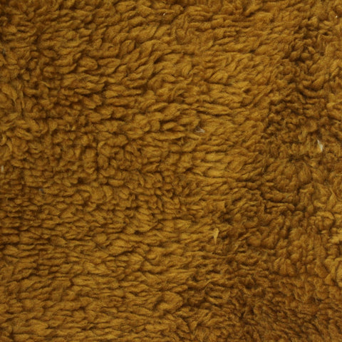 100% Polyester Sherpa Fleece Fabric, 260 gsm, 165 cm — Khaki