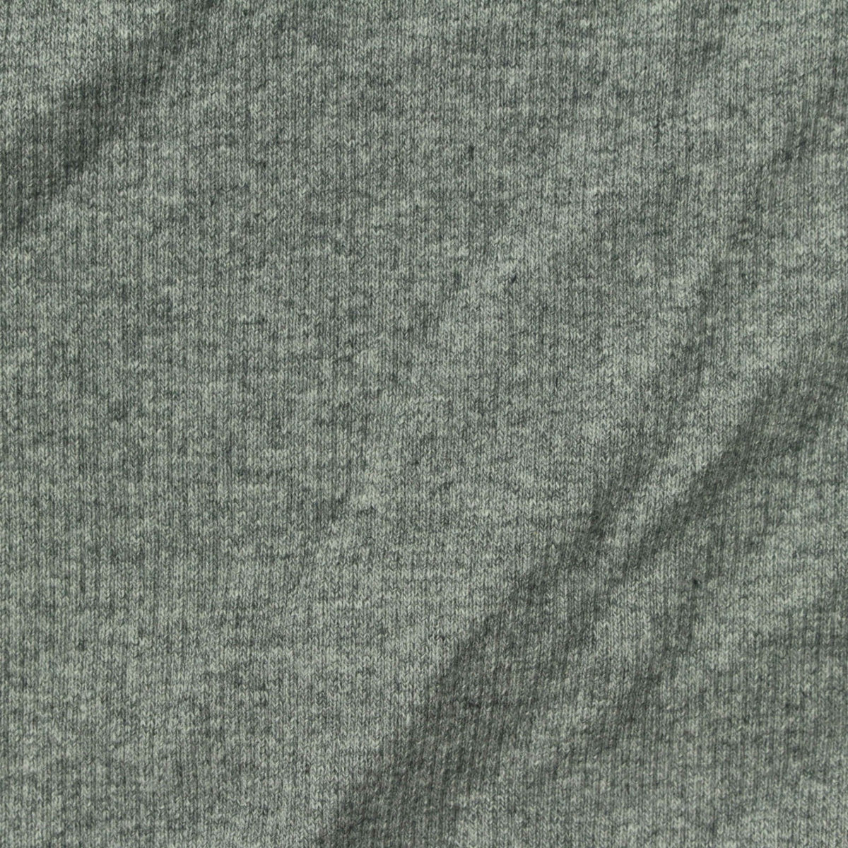 Grey Marl Rib Knit, Cotton, 380 gsm