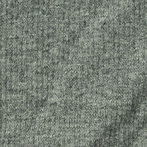Grey Marl Rib Knit, Cotton, 380 gsm