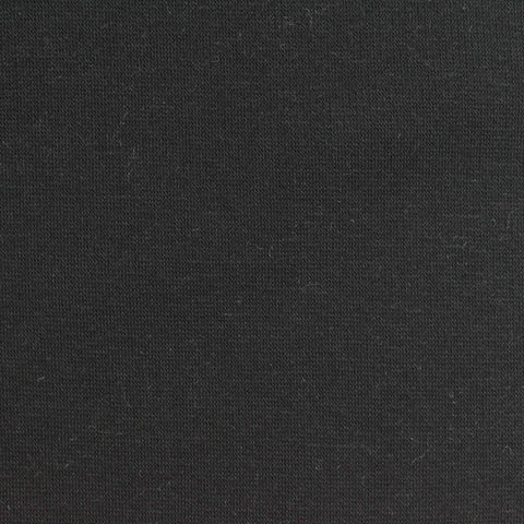 Polyester Cotton Stretch Velvet Fabric, 330 gsm, 165 cm — Black