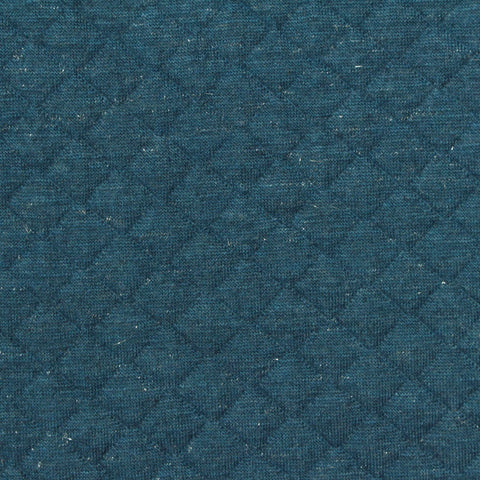 Teal Diamond Jacquard, Poly-Viscose