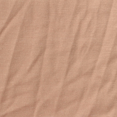 Polyester Cotton Jersey Knit Fabric, 130 gsm, 165 cm — Beige