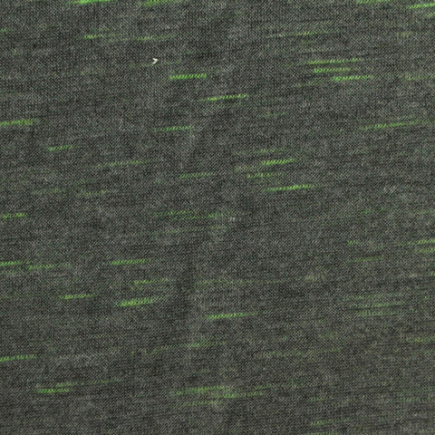 Dark Grey Heathered-Marl Scuba Knit, Polyester, 220 gsm, 160 cm