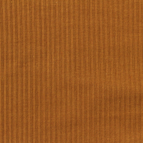 Cotton Modal Stretch Rib Knit Fabric, 380 gsm, 110 cm — Brown