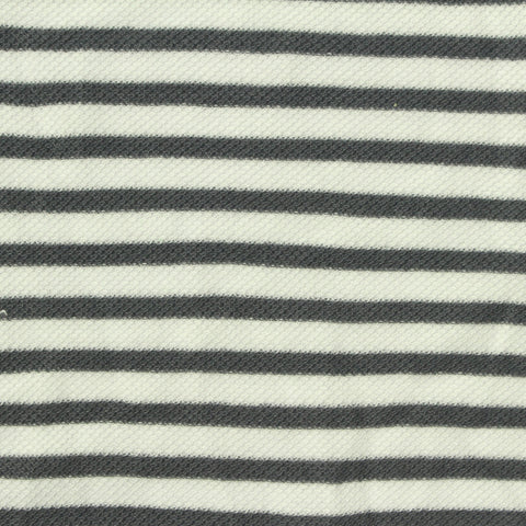 Off-White Horizontal-Stripe Piqué Knit