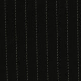 Light Grey Vertical-Pinstripe Ponte Knit, Nylon-Viscose