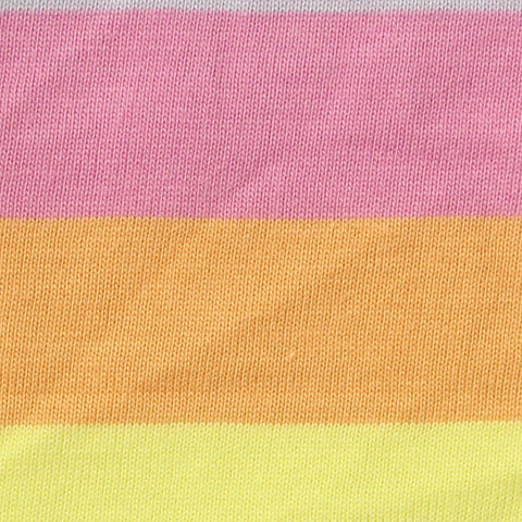 Pastel Pink Horizontal-Stripe Jersey Knit