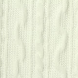 Cream Tone-on-Tone Jersey Knit, Cotton-Poly