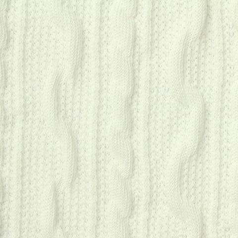Cream Tone-on-Tone Jersey Knit, Cotton-Poly, 325 gsm