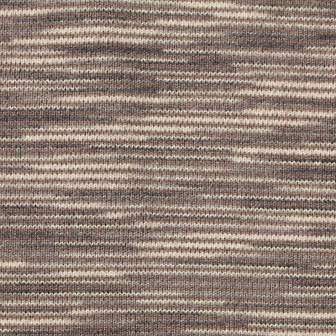 Brown Horizontal-Stripe Jersey Knit, Polyester, 290 gsm