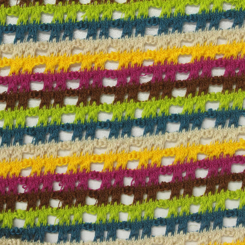 Lime Horizontal-Stripe Jacquard, Polyester, 320 gsm