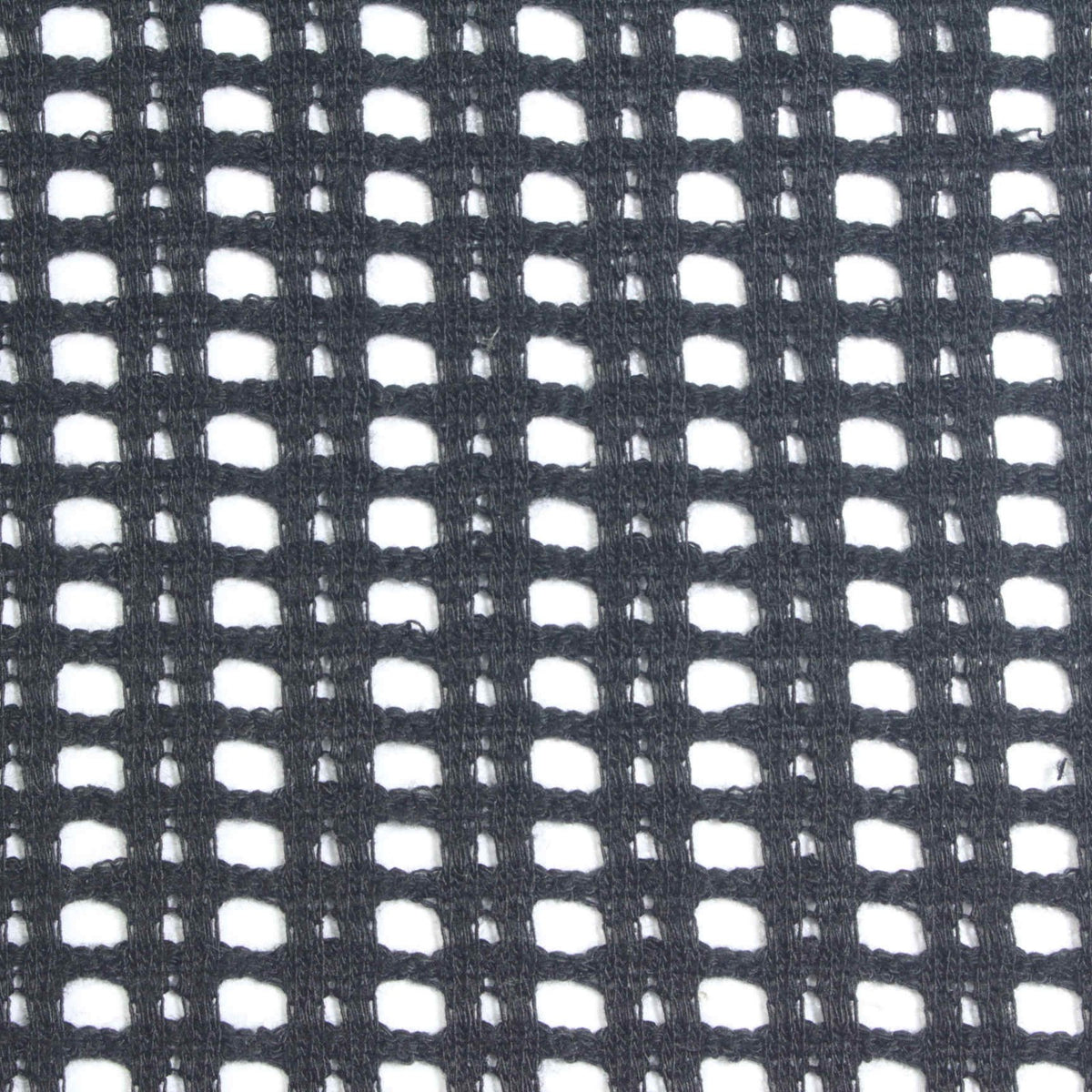 Plaid Polyester Stretch Knit Fabric, 240 gsm, 170 cm — Black