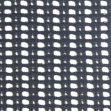 Plaid Polyester Stretch Knit Fabric, 240 gsm, 170 cm — Black