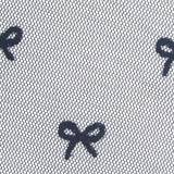 Flocked 100% Polyester Mesh Fabric, 50 gsm, 145 cm — Black — texture
