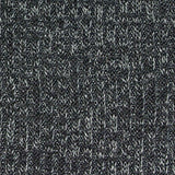 Dark Grey Marl Rib Knit, Polyester — texture