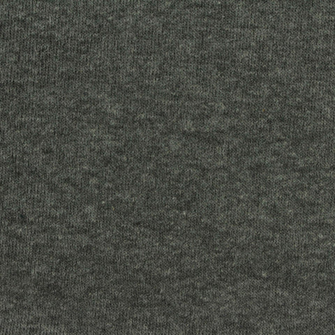Dark Grey Heathered-Marl French Terry, Poly-Cotton, 190 gsm
