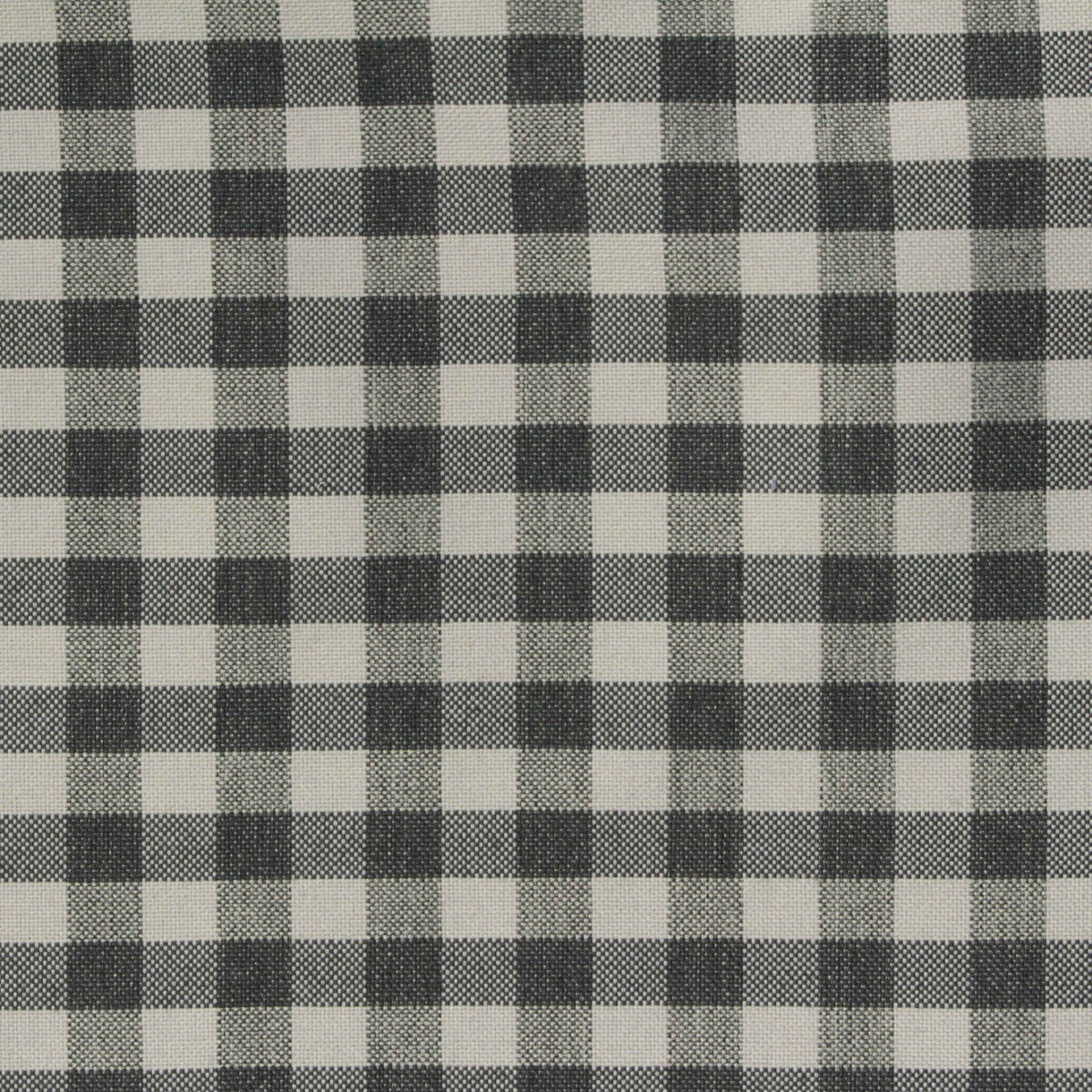 Charcoal Check Oxford, Poly-Cotton