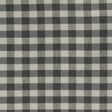 Charcoal Check Oxford, Poly-Cotton