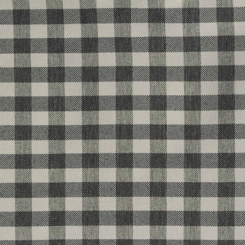 Charcoal Check Oxford, Poly-Cotton