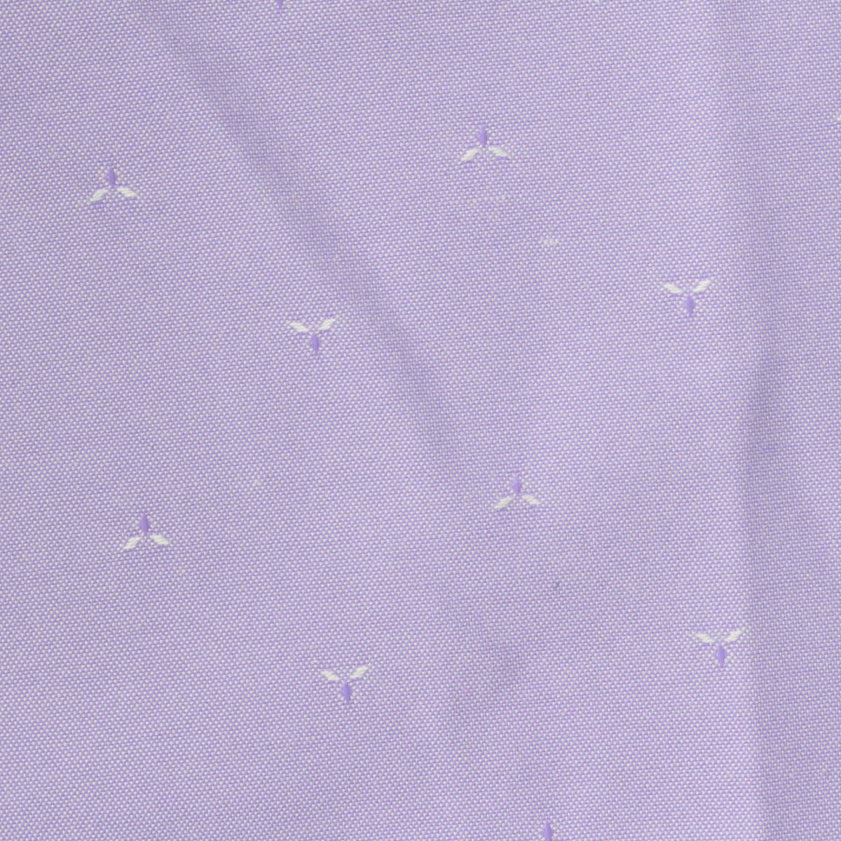 White Geometric Jacquard, Poly-Cotton, 150 gsm