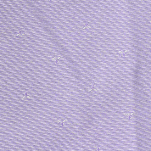 White Geometric Jacquard, Poly-Cotton, 150 gsm