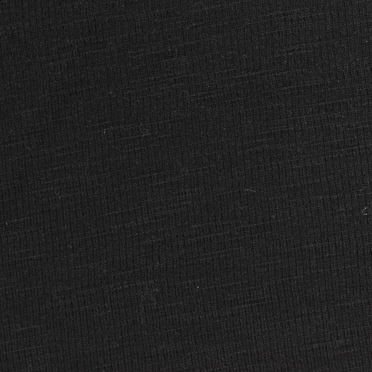 Slub Polyester Cotton Waffle Knit Fabric, 230 gsm — Black