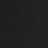 Slub Polyester Cotton Waffle Knit Fabric, 230 gsm — Black
