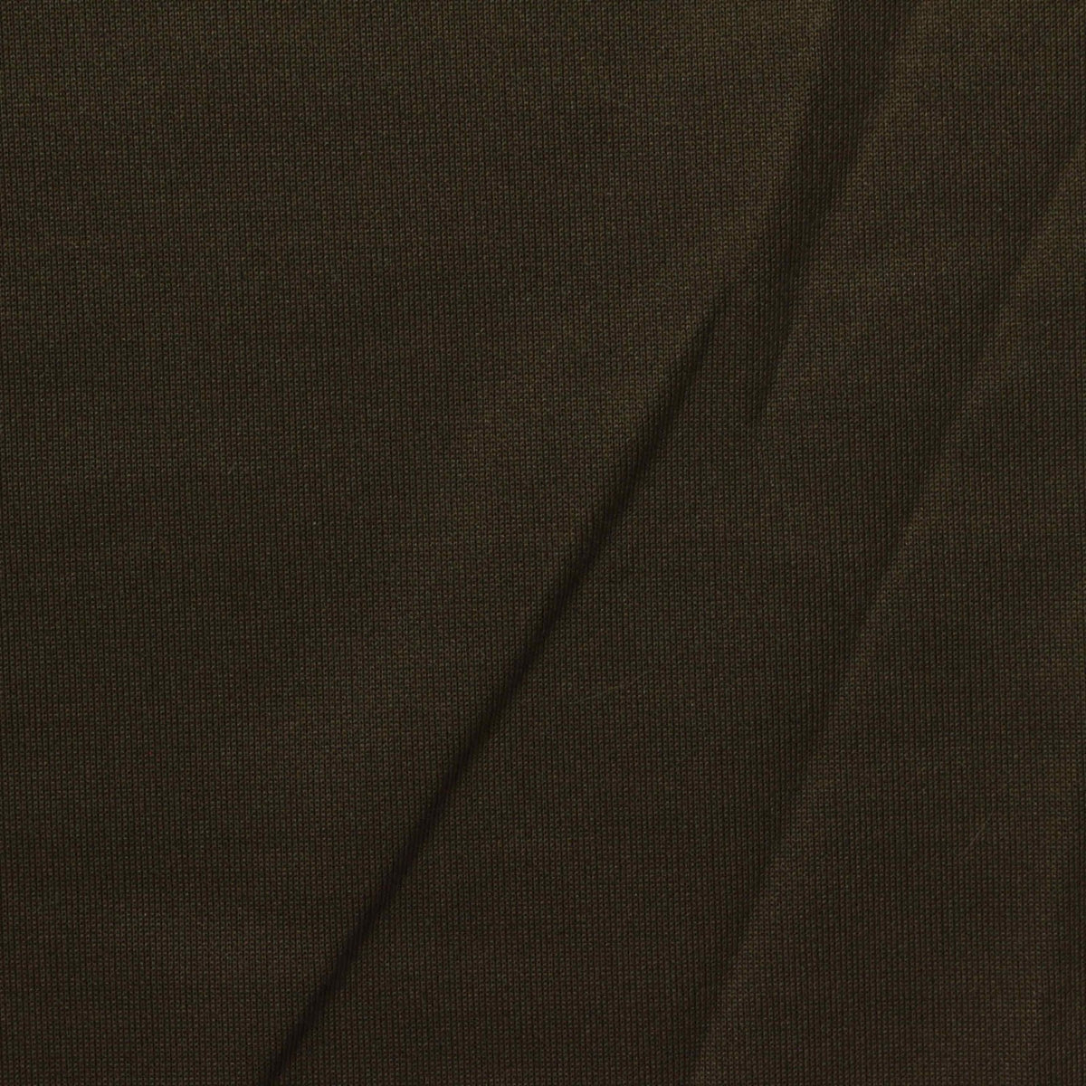 Washed Polyester Viscose Stretch Scuba Knit Fabric, 220 gsm, 160 cm — Khaki