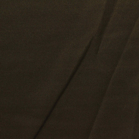 Washed Polyester Viscose Stretch Scuba Knit Fabric, 220 gsm, 160 cm — Khaki