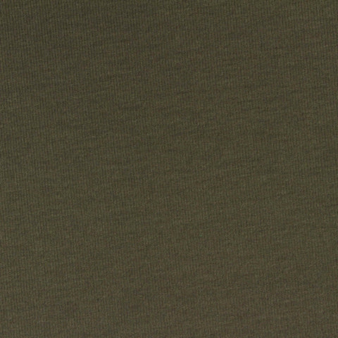 Polyester Tencel Lyocell Stretch Rib Knit Fabric, 260 gsm, 175 cm — Green