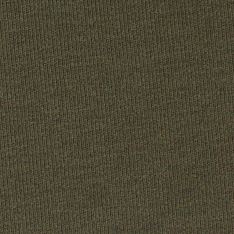 Dark Olive Rib Knit, Poly-Tencel Lyocell
