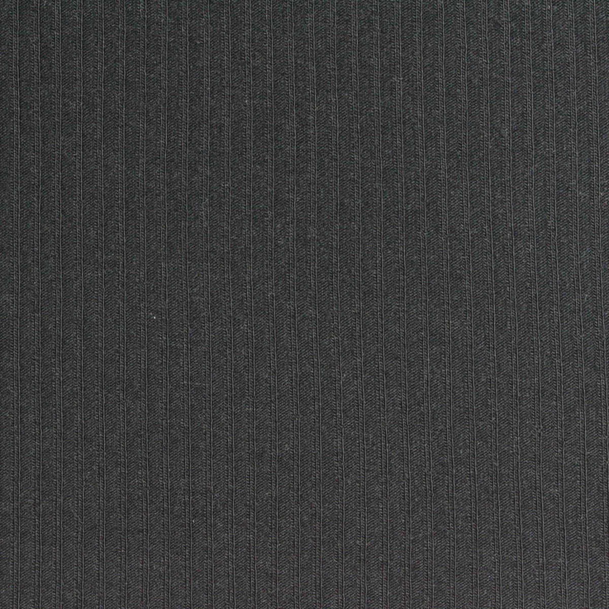 Dark Grey Vertical-Stripe Rib Knit, Polyester, 230 gsm