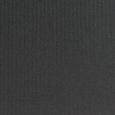 Dark Grey Vertical-Stripe Rib Knit, Polyester, 230 gsm